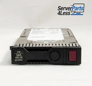 652620-B21 HPE 600GB 15K SAS 3.5" DUAL PORT 6G ENT HARD DRIVE 653952-001 - Picture 1 of 5