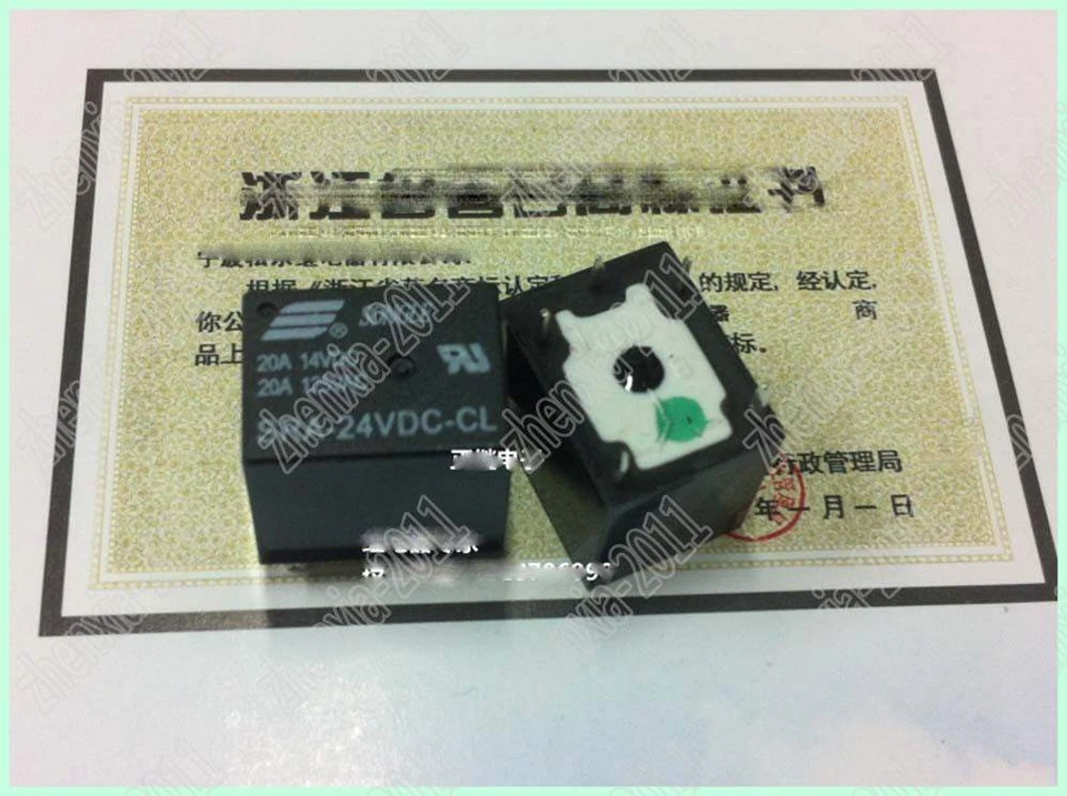 5PCS NEW SONGLE Relay SRA-24VDC-CL 20A 125VAC T74 - Image 1 of 1