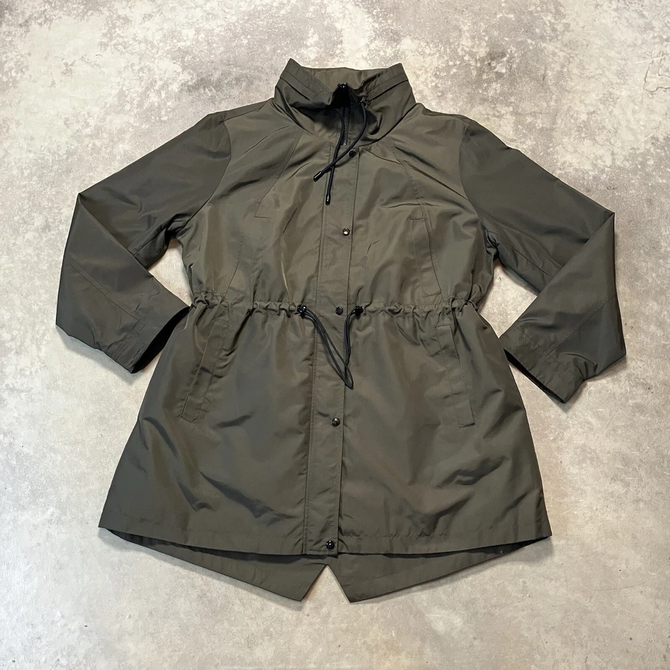Chaqueta Nine West Mujer XXL Verde Oliva Capucha Softshell Versátil Resistencia al Agua Foto 1 de 4