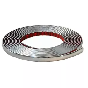 Chromzierleisten Chromzierleiste Chromleisten Chromleiste chrom 8 x 3 mm x 20 m - Bild 1 von 2