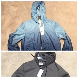 mens sovereign code windbreaker jackets ombre hooded drawstring zip up - Picture 1 of 12