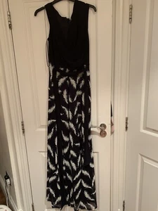 PHASE EIGHTMAXI DRESS SIZE 14 Navy Mix GORGEOUS New Tag - Picture 1 of 3