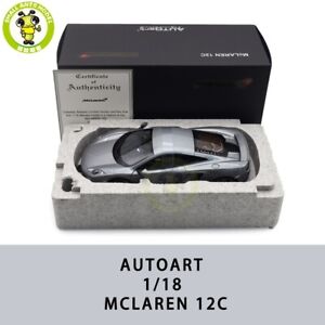 1/18 McLaren MP4-12C 12C Autoart 76007 Silver Diecast Model Car Friends Gifts
