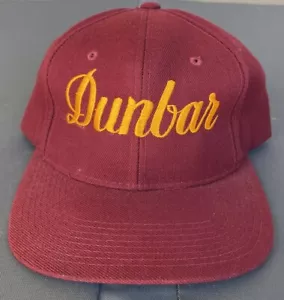Vintage 90s Dunbar Script SnapBack Hat Cap Wool Blend - Picture 1 of 9