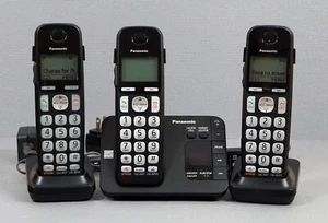 Panasonic KX-TGE430 Digitales Schnurloses Telefon Anrufbeantworter, Basis & 2 Mobilteile - Bild 1 von 3