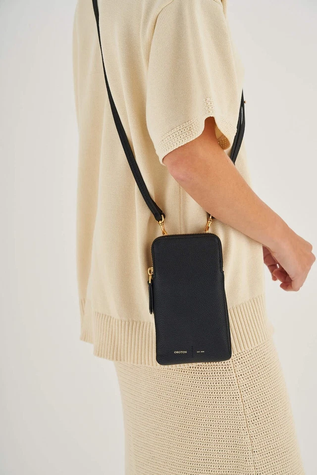 Oroton Lilly Phone Crossbody Bag Leather Case - Image 1 of 4