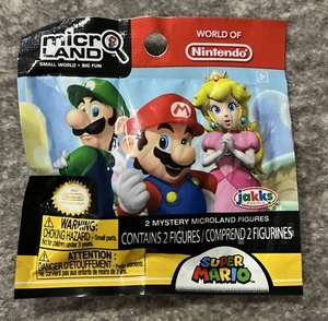Micro Land World of Nintendo Super Mario 2 Mystery Microland Figures Sealed PACK - Picture 1 of 6
