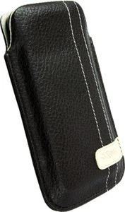 Krusell Gaia Mobile Pouch Brown Leather Bag Case Flap - Picture 1 of 2