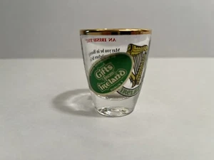 Ireland Rimmed Shot Glass with Irish Toast Before The Devil Knows You Are Dead - Picture 1 of 7