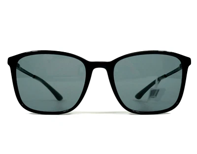 Giorgio Armani Sunglasses AR8197 5001/1 Black Square Frames with Grey Lenses Foto 1 de 4