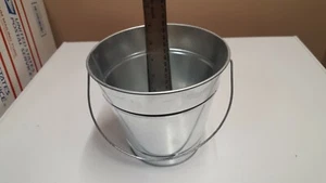 6" HOCH 6 1/2" QUER OBEN -- 2 Quart verzinkter Eimer Eimer Hochzeit Florist Blumen  - Bild 1 von 5