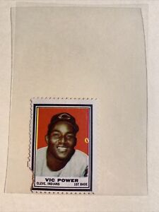 Vic Power Cleveland Indians 1962 Topps Baseball Stamp