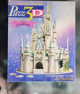 Rompecabezas 3D Castillo de Cenicienta Disney 1995 vintage 530 piezas 1155L Foto 1 de 4