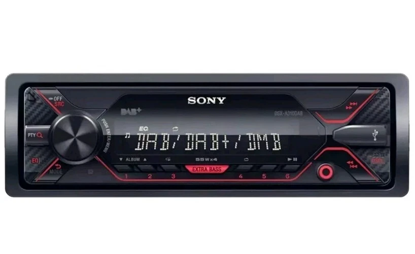 Sony DSX-A310DAB Mechless DAB USB AUX Car Stereo Radio Media Player - Image 1 of 4