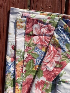 2pc Ralph Lauren Beach House Melisa 2 Sided Fabric Swags - Picture 1 of 15