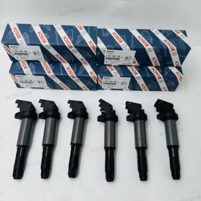 Bobinas de encendido 6 piezas 0221504100 para Bosch BMW 550 545 650 745 750i X5 UF522 UF515 Foto 1 de 4