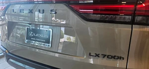GENUINE NEW GLOSS BLACK LEXUS LX700h BLACK OUT EMBLEM OVERLAY PT948-60242-02 - Picture 1 of 2