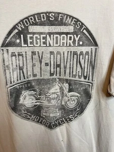 Harley Davidson Graphic T-Shirt Adult 2XL White Cotton Grand Canyon Mayer AZ. - Picture 1 of 10