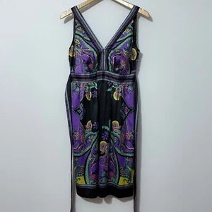 ICE Womens Dress Paisley Halter Colorful Size 4 Colorful Party - Picture 1 of 8