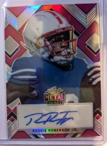 2022 LEAF METAL DRAFT PRISMATIC PINK AUTO REGGIE ROBERSON JR. 13/20 - Picture 1 of 2
