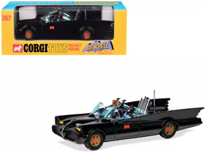 1966 BATMOBILE W/BATMAN & ROBIN FIGURES CLASSIC TV SERIES BY CORGI RT26701 - Picture 1 of 4