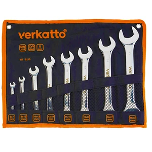 Chiavi per Avvitare Set 8 Pz. 6-32mm Doppio Lato DIN3110 Cromo Vanadio Acciaio - Foto 1 di 1