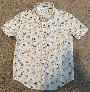 Denim And Flower Little Boys Shirt, Size 4 - Picture 1 of 4