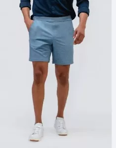 NEW Ministry Of Supply Mens Fusion Terry Short Size S Blue 7" Stretch Pockets - Picture 1 of 12