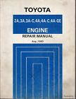 Toyota 2A, 3A, 3A-C, 4A, 4A-C, 4A-GE Engine Repair Manual August 1983