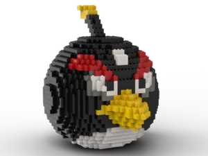 LEGO Black Angry Bird Statue Bauanleitung - Bombe NUR ANLEITUNG - Bild 1 von 7