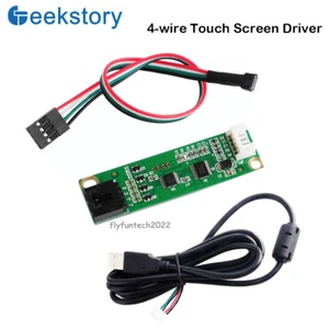 4 Wire Resistive USB Touchscreen Panel Controller Driver Board Kit USB Cable - Picture 1 of 4