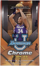 2022-23 Bowman University Chrome Basketball Hobby Box (24 Packs/4 Cards: 2 Autos
