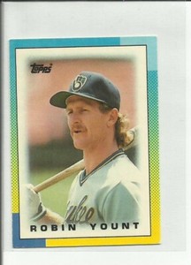 1990 Topps League Leaders Minis #22 Robin Yount Milwaukee Brewers