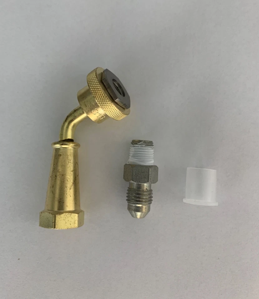 Acoplador de manguera de alta presión cuello de cisne SK-2043-C cobre 1/8" NPT hembra 5.000 PSI Foto 1 de 3