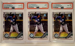 2019 Bowman Julio Rodriguez 1st Bowman Chrome PSA 8/ PSA 9/ PSA 10 - Mariners - Picture 1 of 2