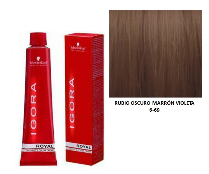 Rubio Oscuro Marrón Violeta TONO 6.69  - Igora Royal SchwarzkopF - Imagen 1 de 1