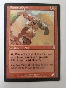MTG Magic The Gathering Card Frenetic Ogre Creature Ogre Red Odyssey 2001 - Picture 1 of 2