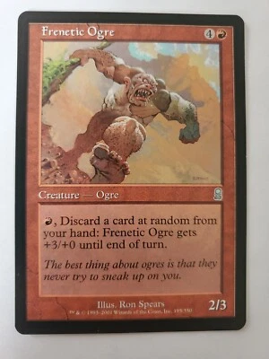 MTG Magic The Gathering Card Frenetic Ogre Creature Ogre Red Odyssey 2001 - Image 1 of 2
