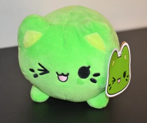 New AURORA WORLD PLUSH MEOWCHI CAT PISTACHIO GREEN NWT TASTY PEACH - Picture 1 of 8