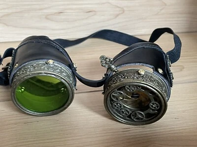 Gafas Steampunk Metal Espiral Equipo Halloween Vestir Foto 1 de 4