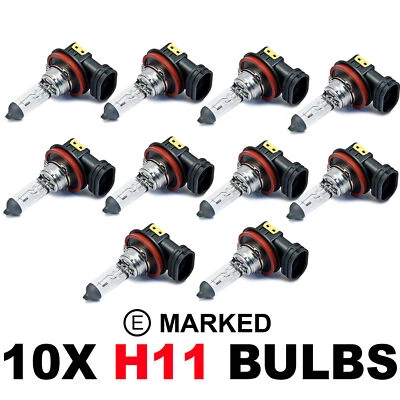 10 x Brand New H11 711 HEADLAMP HEADLIGHT FOG CAR BULBS 12v 55w PGJ19-2 - Image 1 of 4