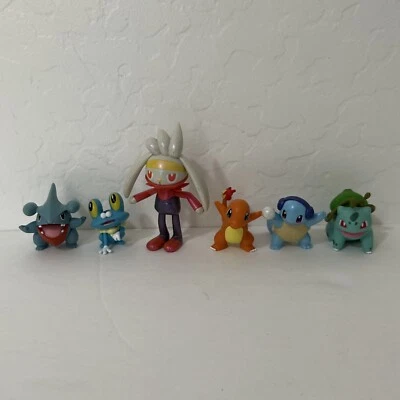 Lote de 6 figuras listas para la batalla Jazwares WCT Pokemon Squirtle Charmander Bulbasaur Foto 1 de 3