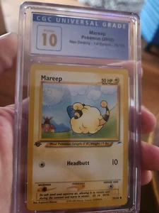 (POP 9) CGC 10 PRISTINE 2002 Pokemon Neo Destiny Mareep 1. Ausgabe 75/105 - Bild 1 von 4