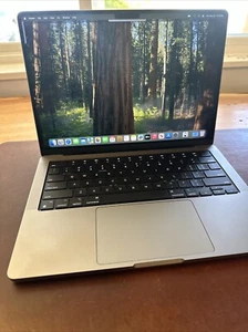 Apple MacBook Pro 14" 2021 M1 Pro 10C CPU 14C GPU - 32GB RAM 512GB - LOW CHARGES - Picture 1 of 9