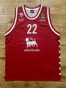 Canotta Match Worn Issued Basket Olimpia EA7 Basketball Euroleague Fenerbhace A - Imagen 1 de 14