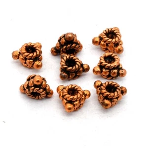38 PCS 7X3MM BALI SPACER BEAD OXIDIZED COPPER  43 UFL-193 - Picture 1 of 5