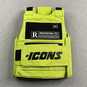 Hudson Outerwear + Icons neongrün taktische Weste verstellbar Einheitsgröße eingeschränkt - Bild 1 von 17