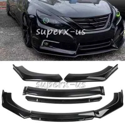 For Nissan LEAF Hatch 4-Door EV 2011-21 Front Bumper Lip Splitter Spoiler Gloss Foto 1 de 4
