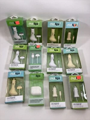 lote de 12 Hottips cargadores de teléfono accesorios 8 pines iPhone 30 pines cargador de coche Foto 1 de 4