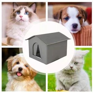 Outdoor Cat House Waterproof Breathable Pet Bed Dog Kennel Stray Cats Shelter - Picture 1 of 14